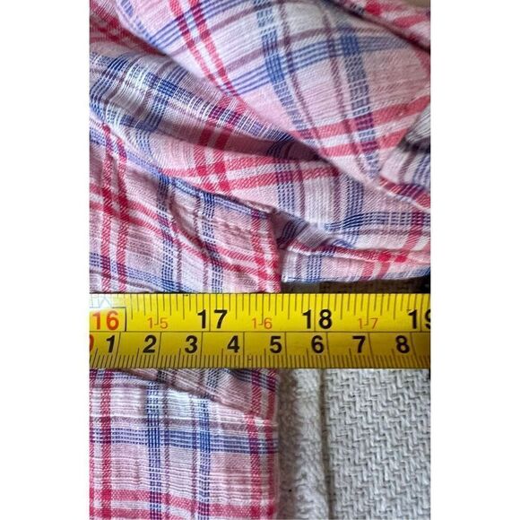 Tommy Hilfiger | Women’s Long Sleeve Plaid Pattern Button Down Blouse Top Sz S/P - Picture 6 of 8